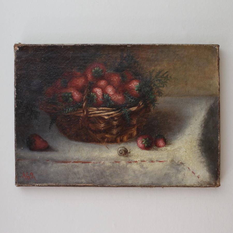 Naive Basket of Strawberries