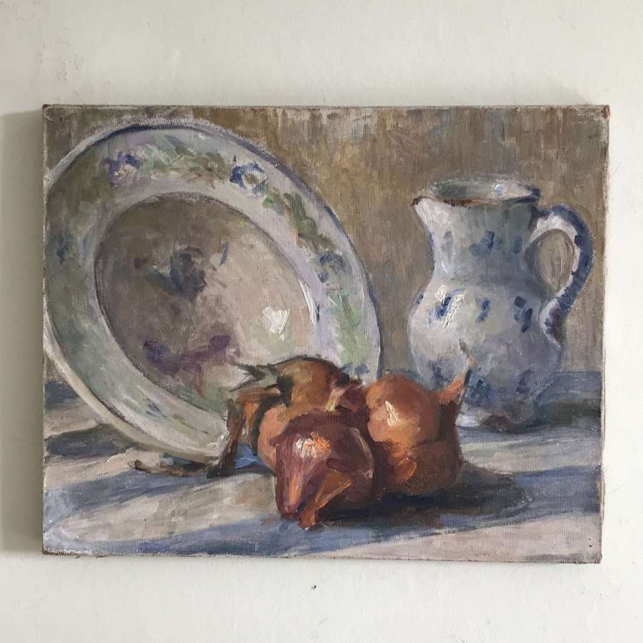 Still Life with Jug, Bowl and Onions
